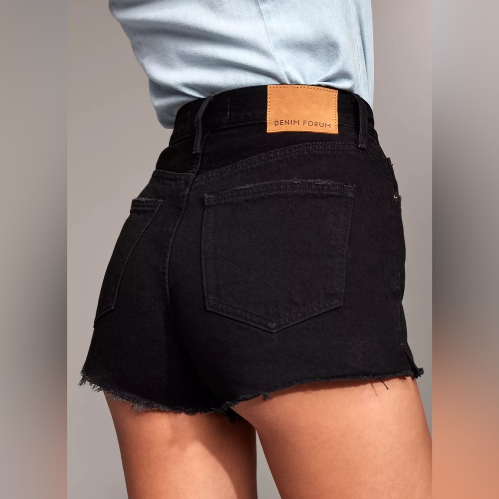 Aritzia denim forum the yoko short 24- color black eyeliner